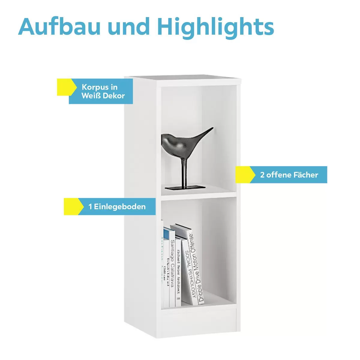 Bücherregal 4-You weiss