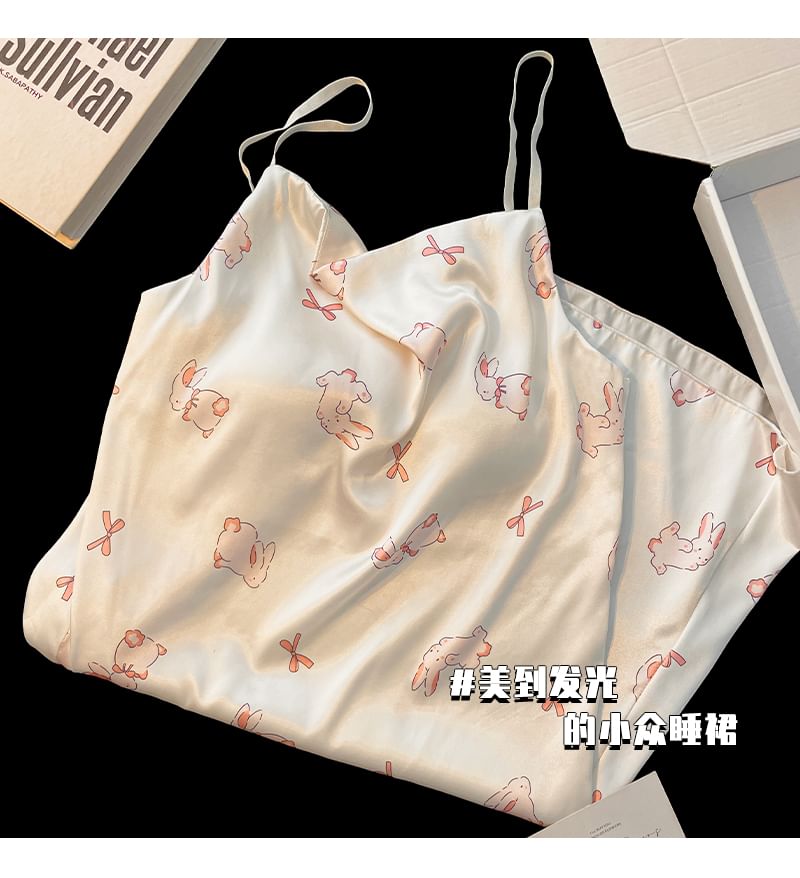 Sweetzer - Nachthemd met konijnenprint