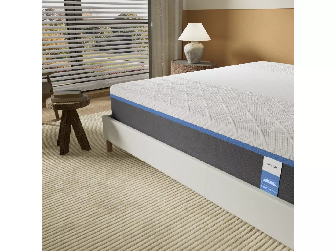 Matelas 140x190cm Souple, Latex Naturel et Gel Mémoire De Forme, 28 Cm D'épaisseur