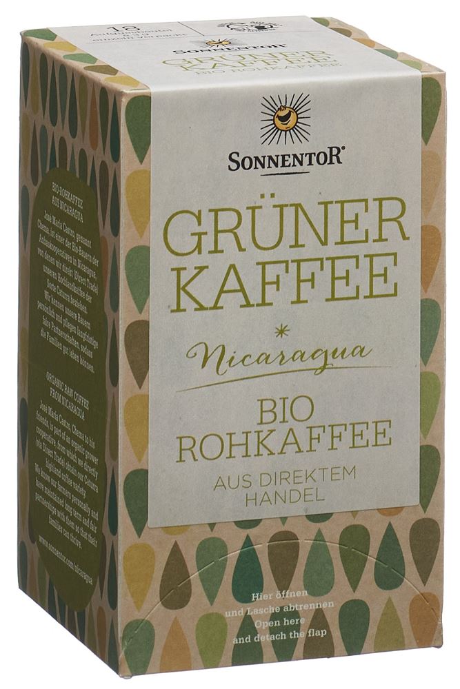 SONNENTOR Grüner Kaffee BIO Btl 18 Stk