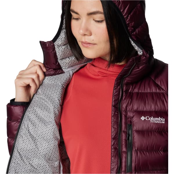 Doudoune randonnée COLUMBIA W ARCTIC CREST DOWN HOODED JACKET MOONVISTA/BLACK