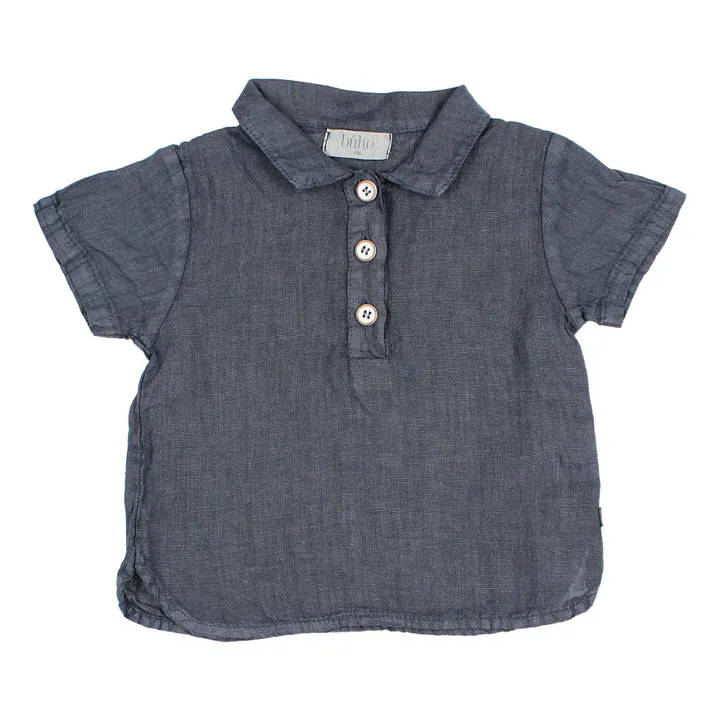 Búho Chemise Lin | Bleu marine