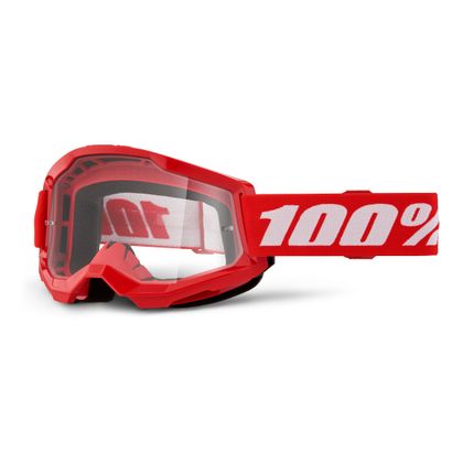 Masque cross 100% STRATA 2 Rouge - Clair 2025 - Rouge