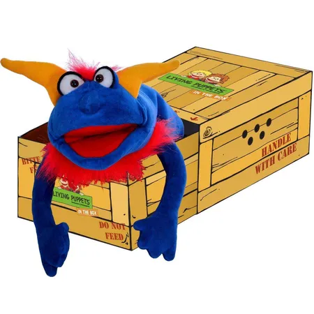 Living Puppets In the Box Crazy Blue
