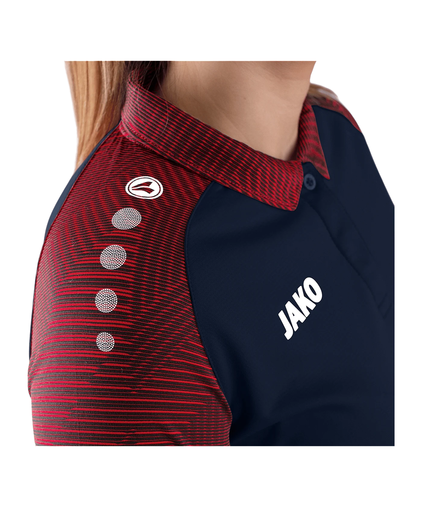 JAKO Performance Poloshirt Damen Blau Rot F909