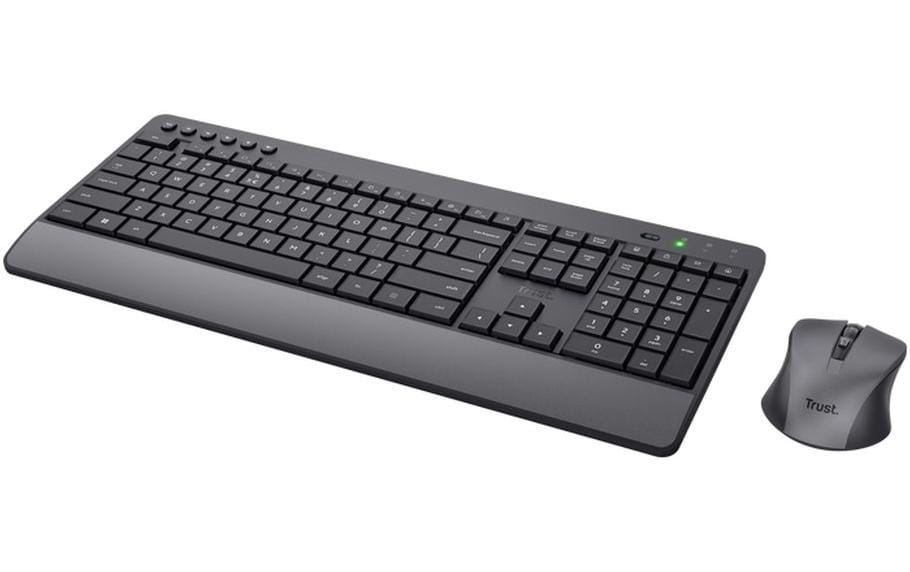 Tastatur-Maus-Set TrezoKomfortables Set aus kabelloser Tastatur und Maus mit geräuscharmen Tasten