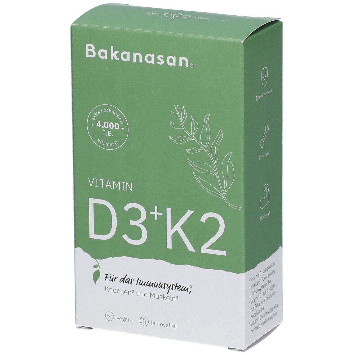 Bakanasan® Vitamin D3 + K2 4.000 I.E.