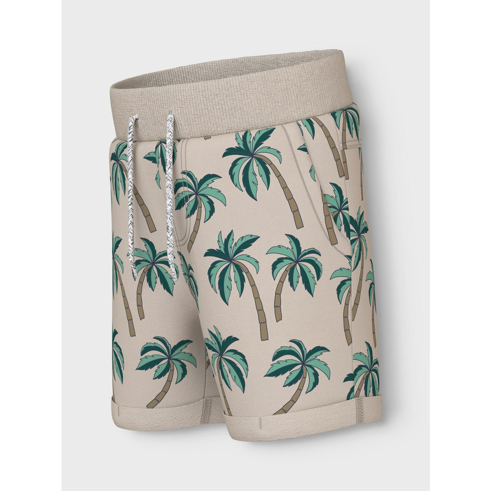 Køb Name It Peyote Palm Trees Vermo AOP Long Sweat Shorts Noos