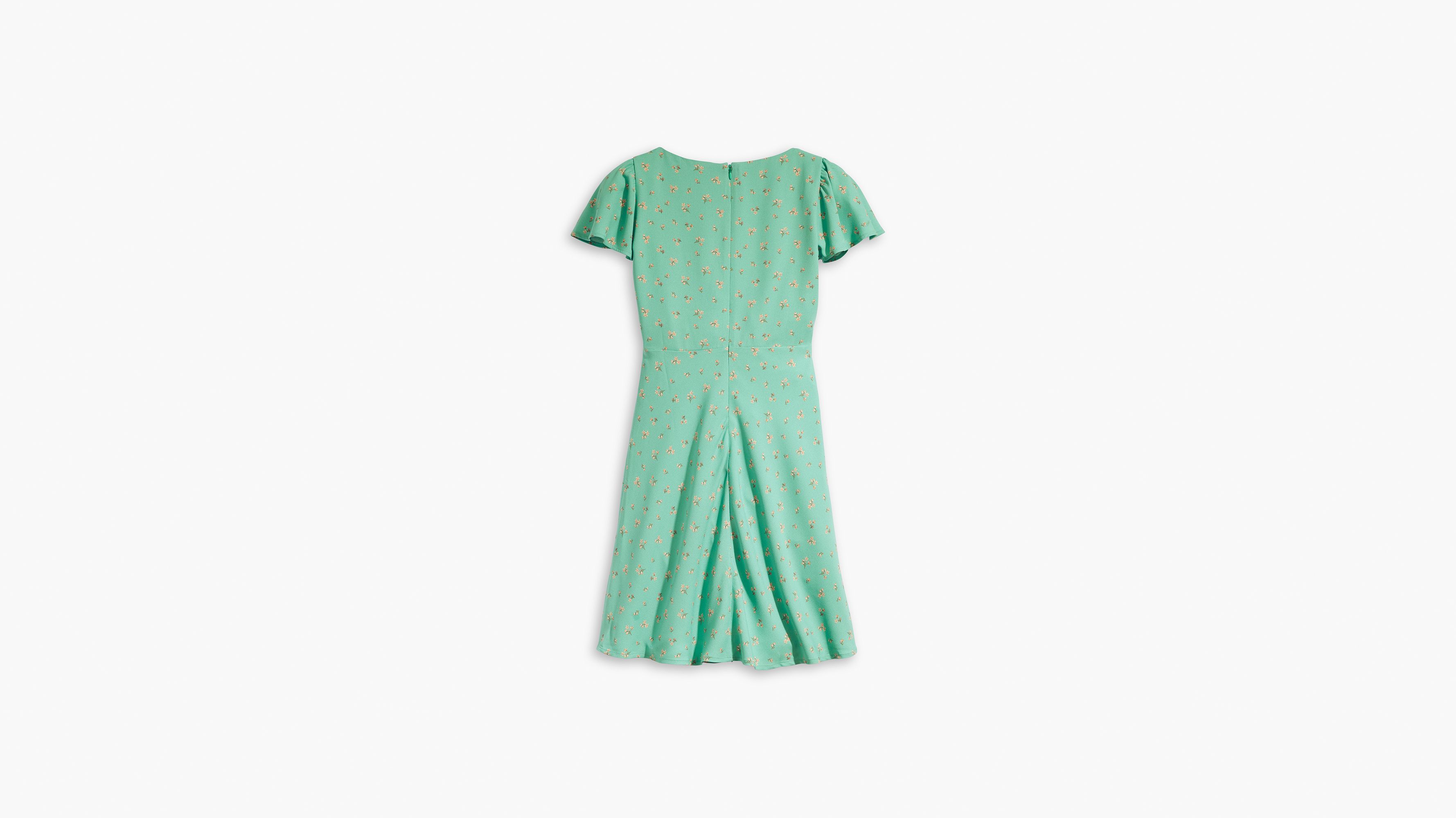 Robe manches papillon Skylar - Lykke Floral Beryl Green - Vert