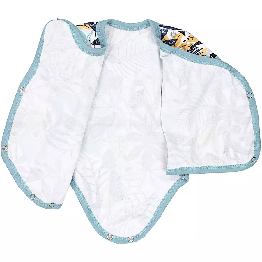 TupTam Baby Jungen Kurzarm Wickelbody 5er Set grünorange