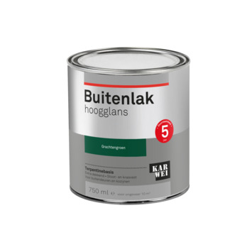 Karwei buitenlak hoogglans gracht groen 750 ml