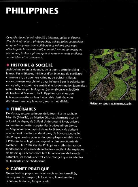 GALLIMARD - PHILIPPINES BIBLIOTHEQUE DU VOYAGEUR