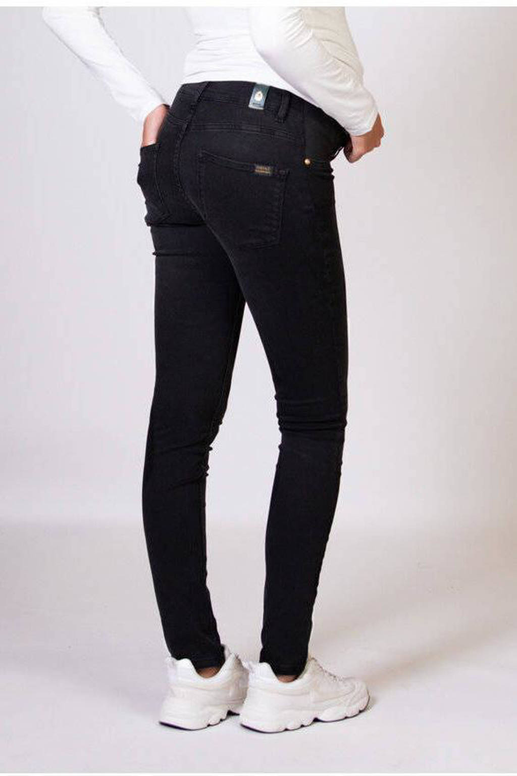 LOVE2WAIT low waist zwangerschaps skinny jeans charcoal