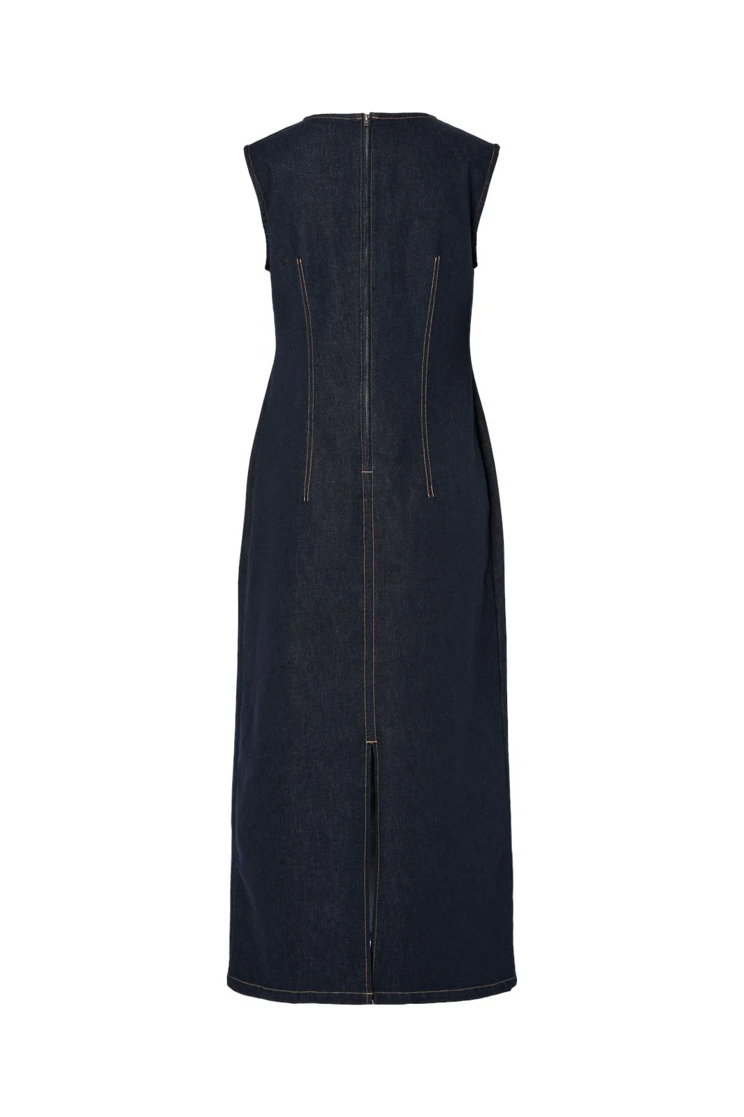 Pieces Pcfranna Sl Long Denim Dress Fsy