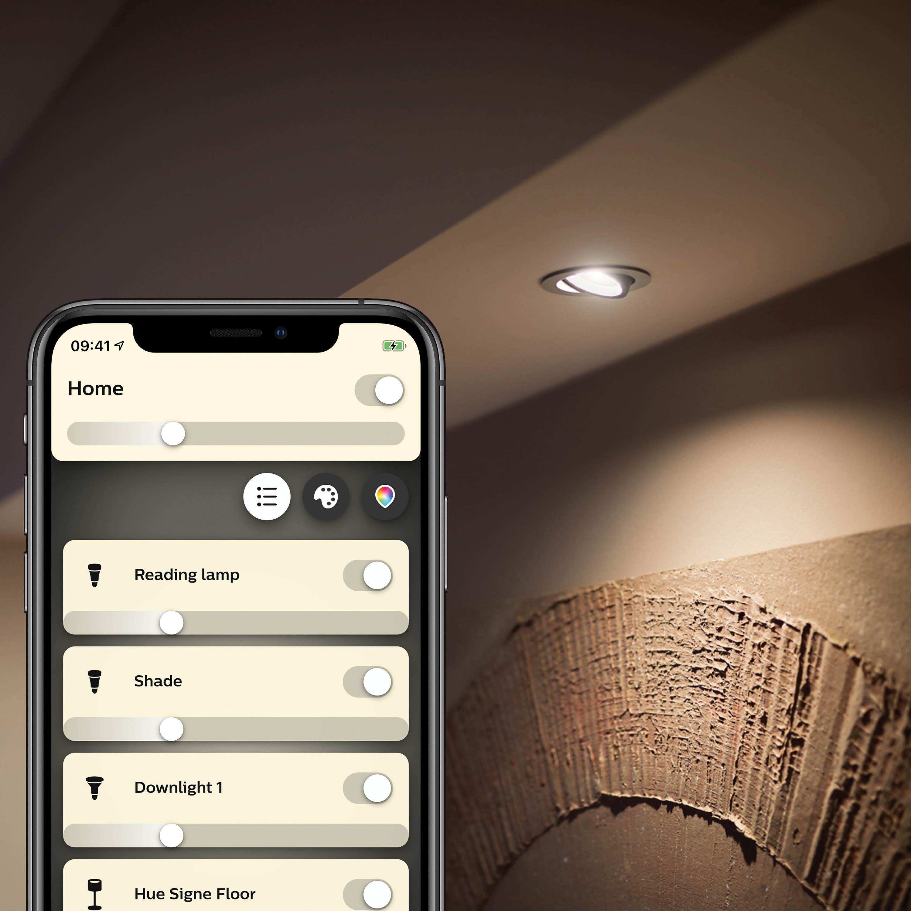 Philips Runner Opbouwspot met Hue White GU10 & Dimmer