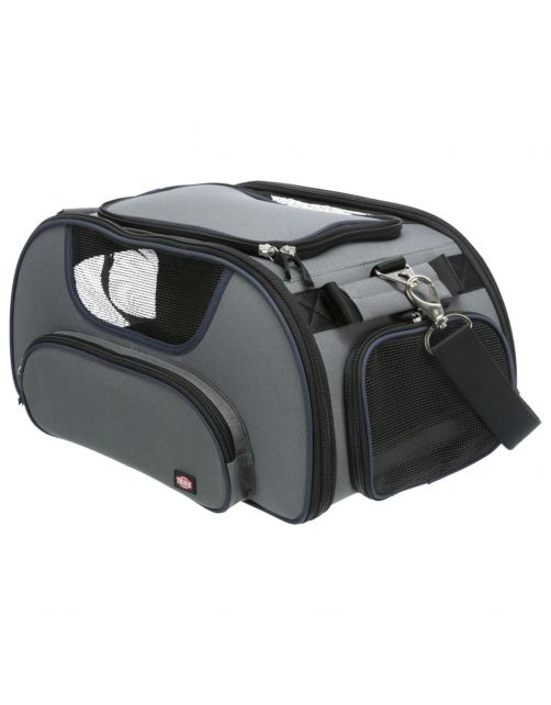 Trixie Vliegtuigtas Wings - Hondendraagtas - 46x28x23 cm Grijs Blauw