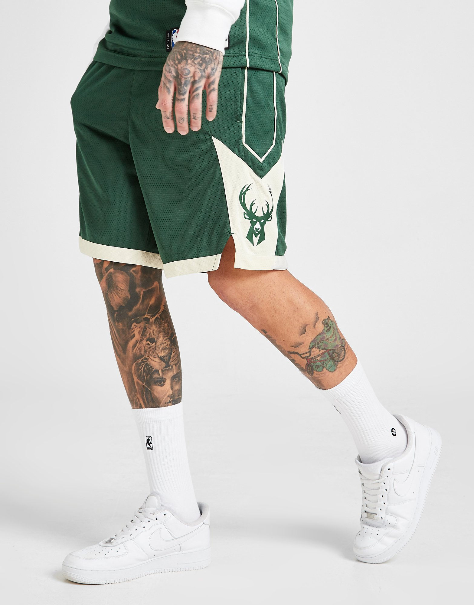 Nike Short Nike NBA Swingman Milwaukee Bucks Icon Edition pour Homme