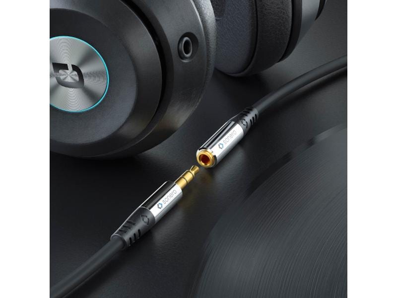 sonero Audio-Kabel 6.3 mm Klinke - 3.5 mm Klinke 0.25 m sonero 6,3mm auf 3,5mm Audio Adapter Kabel 0,25m
