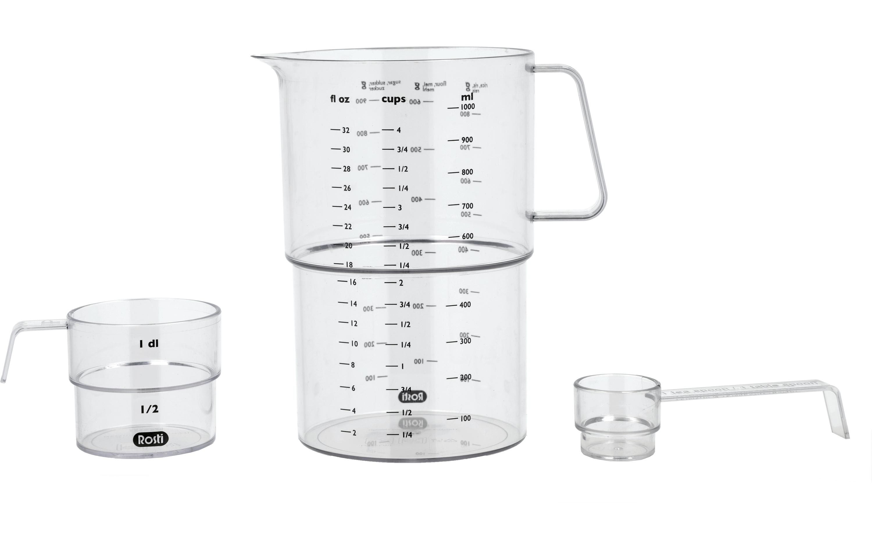 Messbecher Mensura 11.15 dl, TransparentMess-Set