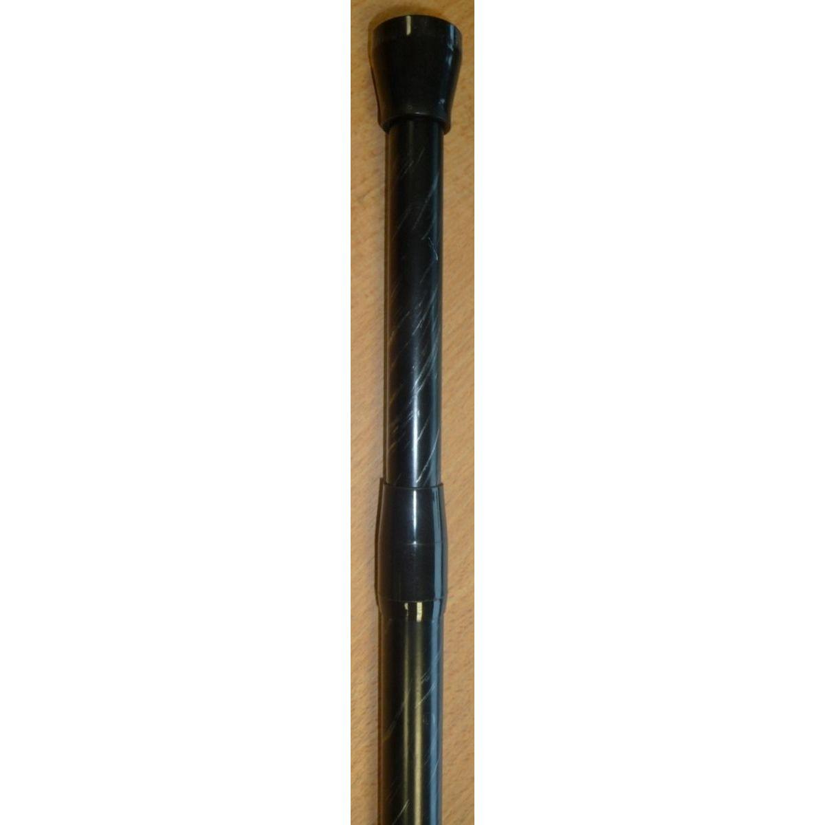 TRINGLE EXTENSI ENTRE MURS D22 110 200CM NOIR ET ARGENT