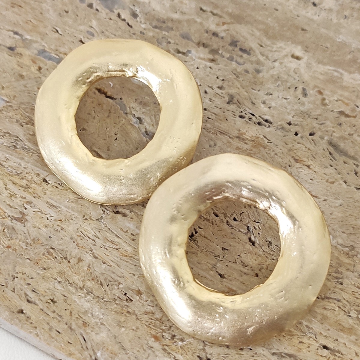 Boucles d'oreilles - Laiton plaqué or