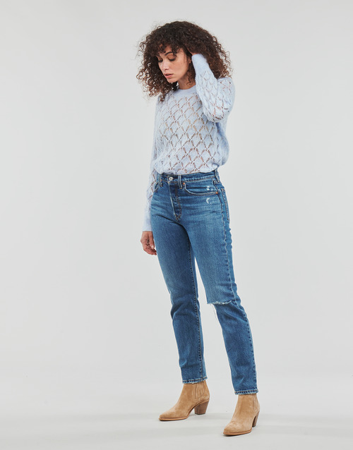 JDY - JDYLETTY L/S STRUCTURE PULLOVER - Bleu Clair