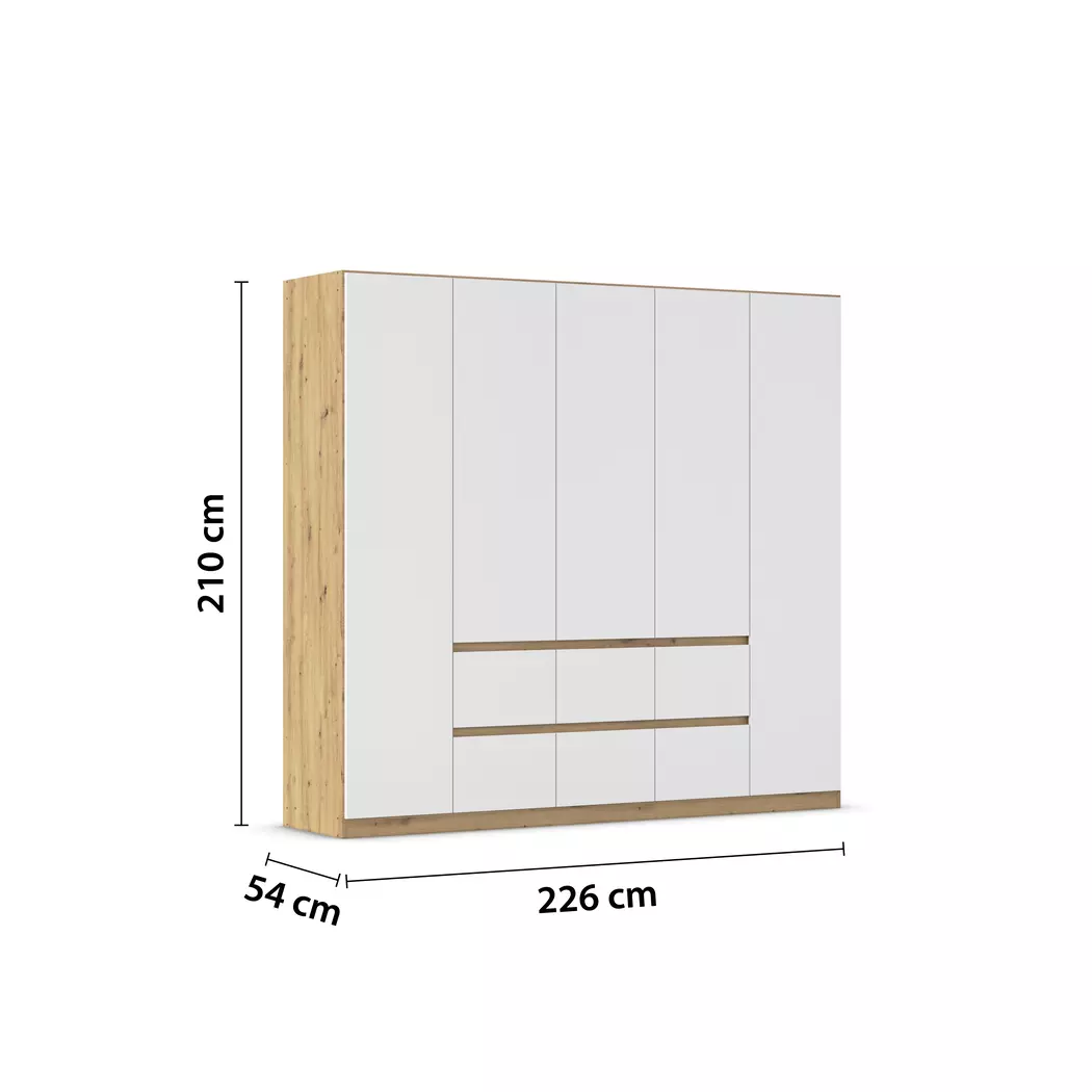 Kleiderschrank Mainz 226 x 210 cm