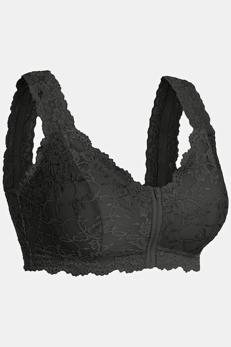 Bralette, Spitze, Reißverschluss, ohne Bügel