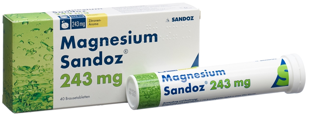 MAGNESIUM Sandoz<br>40 Stück, Dose, Brausetablette