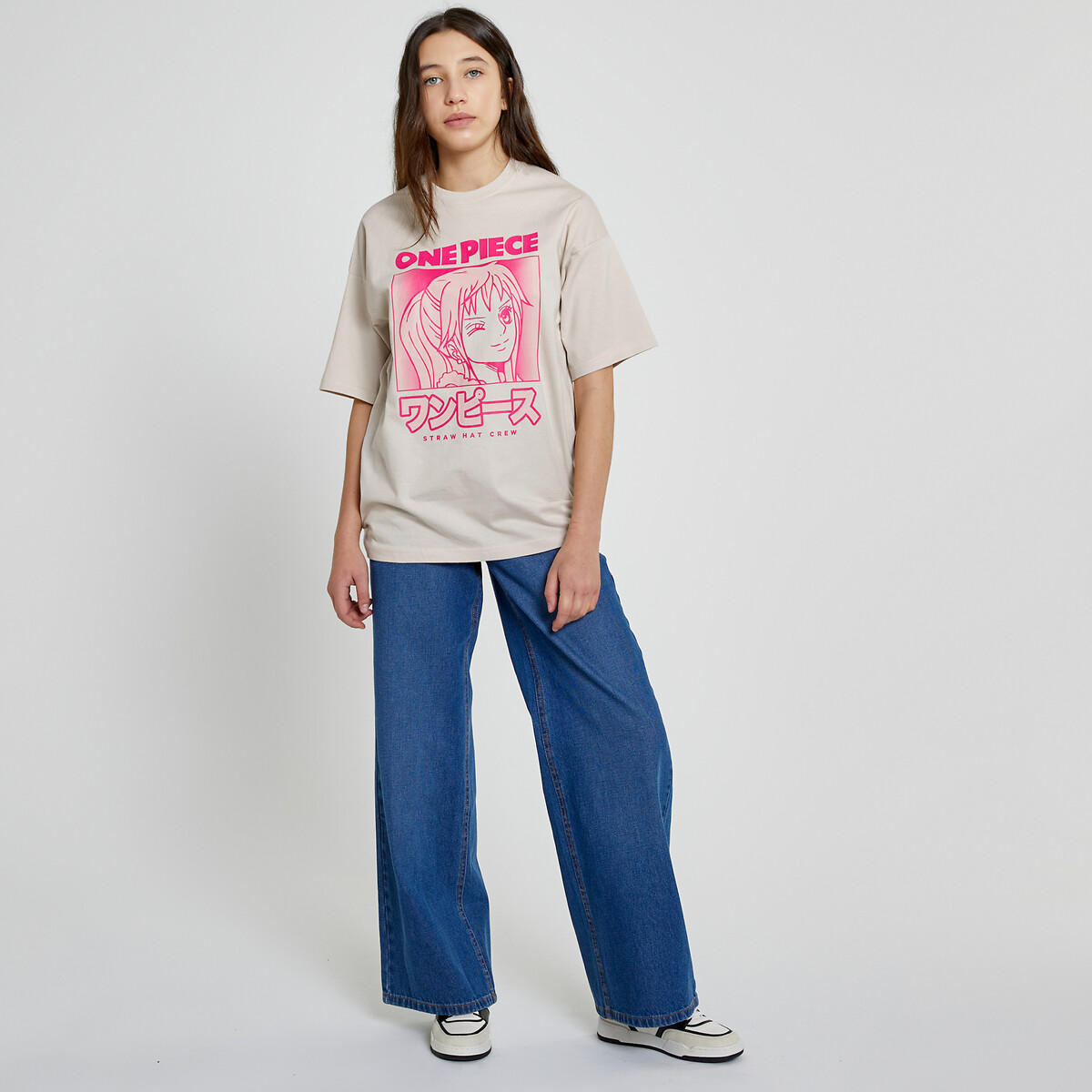 Camiseta One Piece, modelo oversized