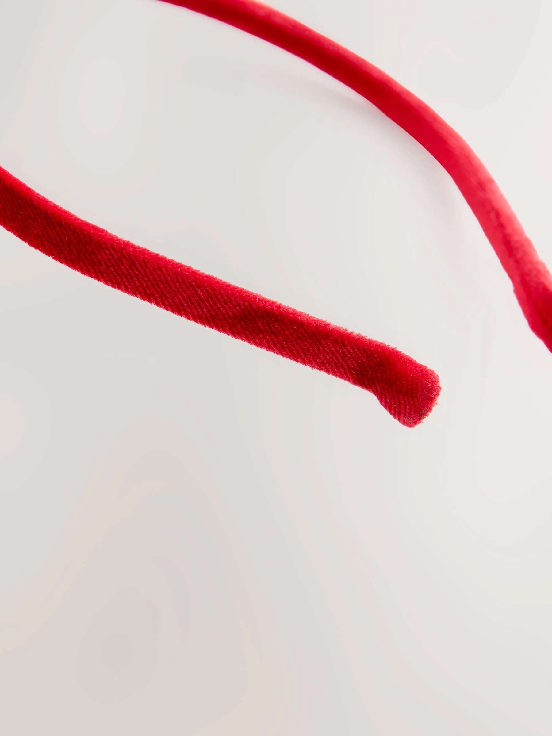Rood - Kersthoofdband met kerstmanmuts