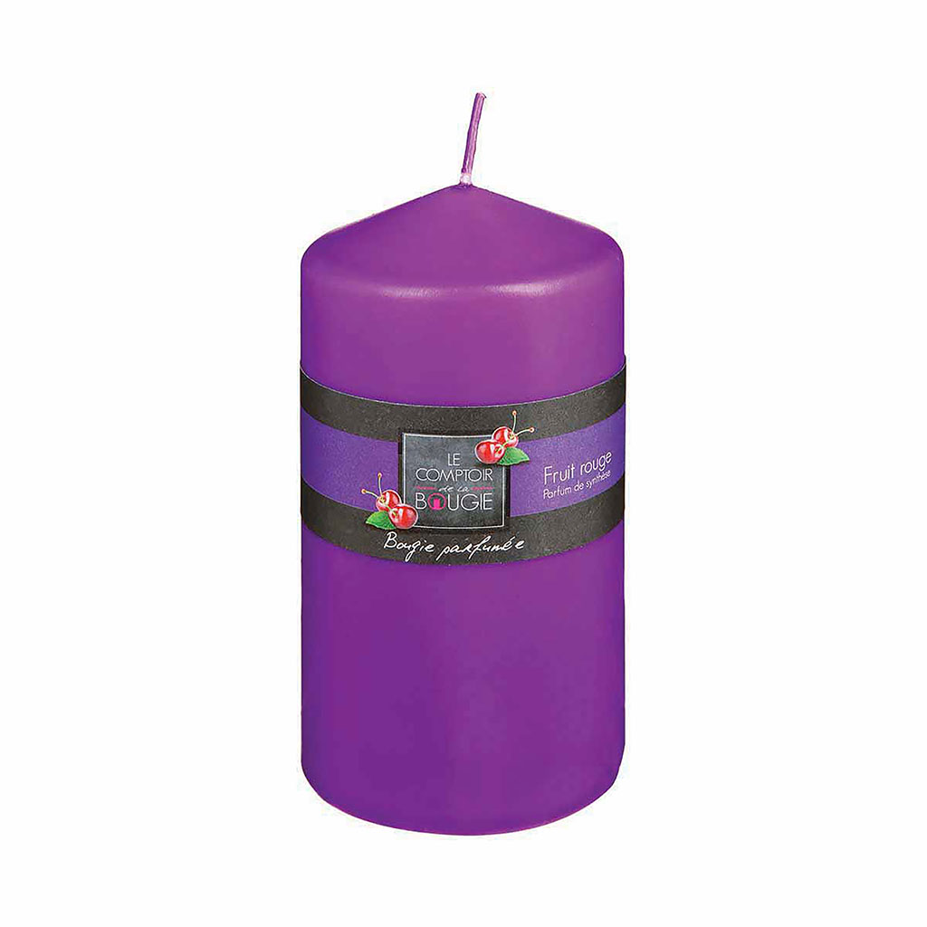 Bougie ronde parfumée fruits rouges 395g