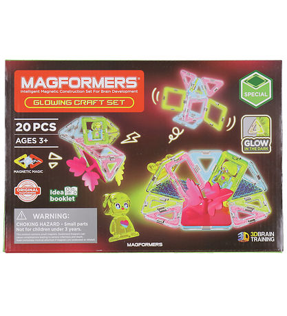Magformers Magnets?t - 20 Dele - Glowing Craft