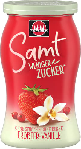 Schwartau Samt Weniger Zucker Erdbeer-Vanille