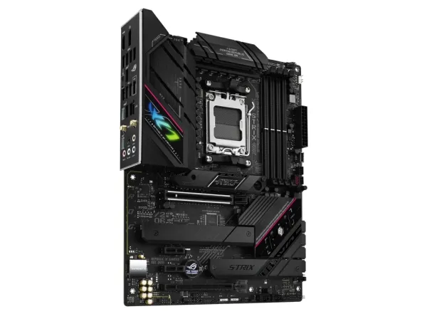 ASUS ROG Strix B650E-F Gaming WiFi - Bundkort - ATX - Socket AM5 - AMD B650 Chipset - USB-C 3.2 Gen 2x2, USB-C 3.2 Gen2, USB 3.2 Gen 2, USB 3.2 Gen 1 - 2.5 Gigabit LAN, Wi-Fi 6, Bluetooth - onboard grafik (CPU påkrævet) - HD Audio (8-kanaler)
