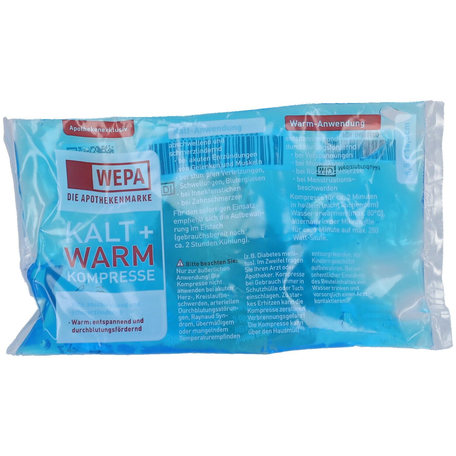 WEPA Kalt und Warm Kompresse 8,5 x 14,5 cm