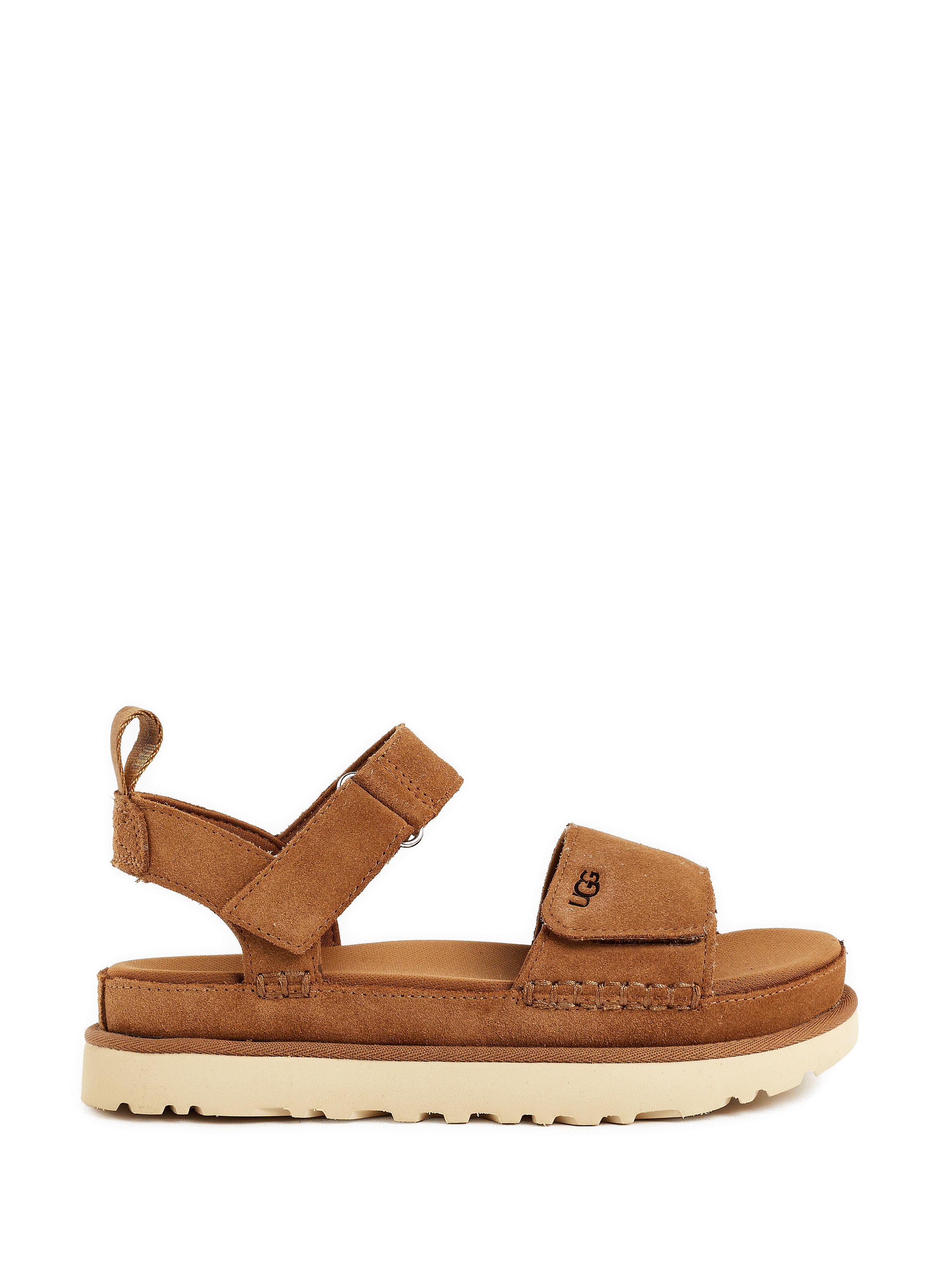 GOLDENSTAR - Sandales compensées en cuir | Beige