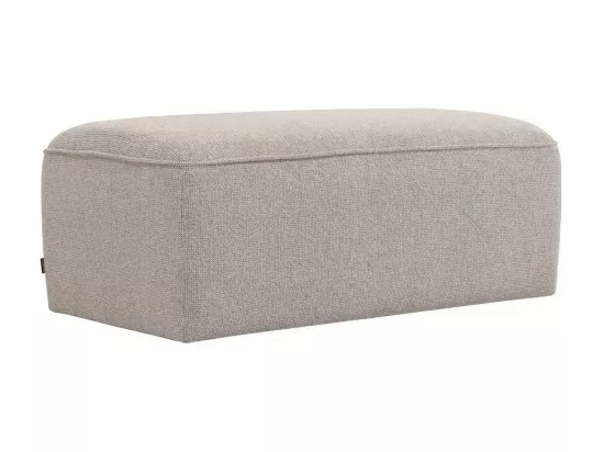 Noor - Pouf pour canapé modulable en tissu - Naturel