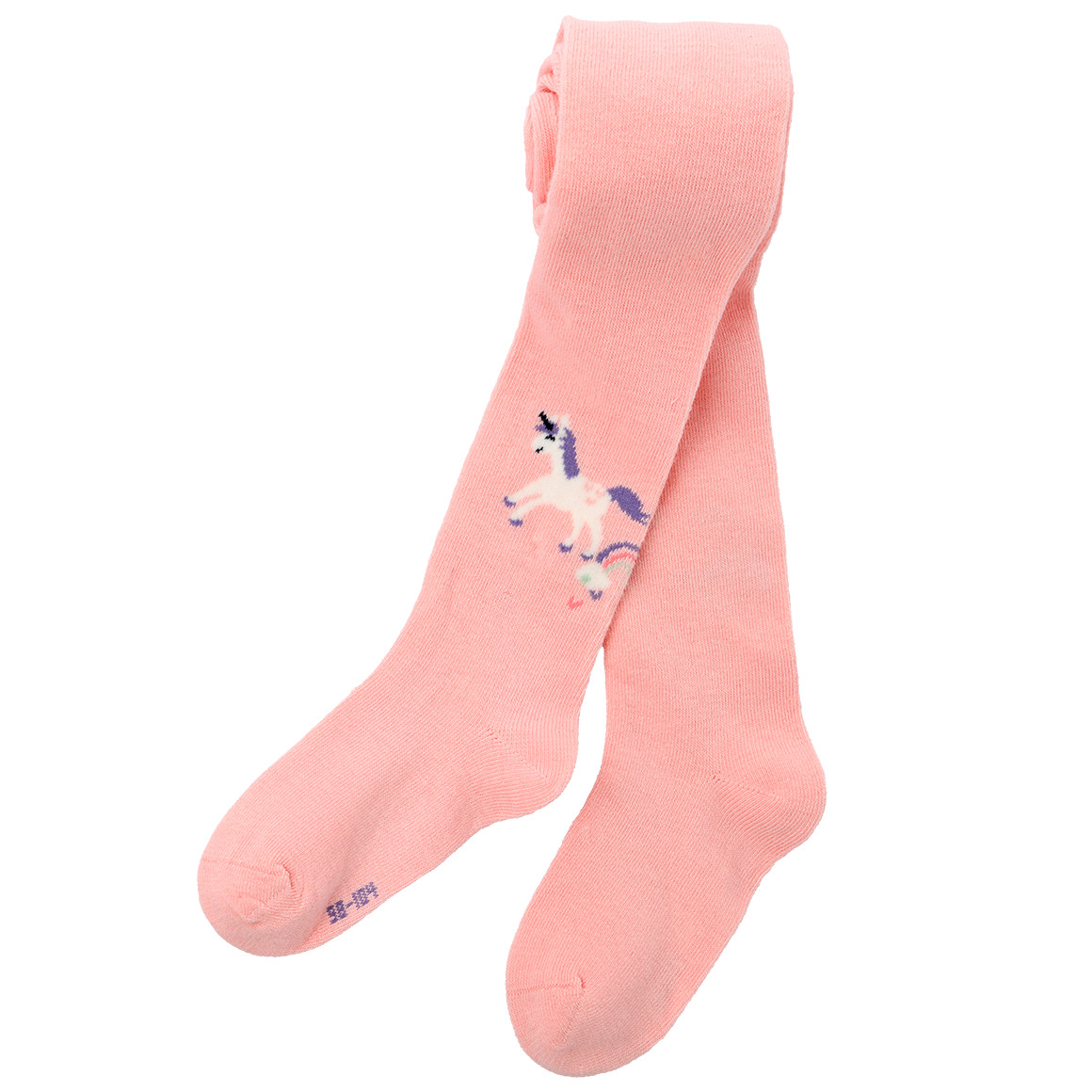 Topolino 2 Mädchen Strumpfhosen mit Einhorn-Motiven weiss / rosa