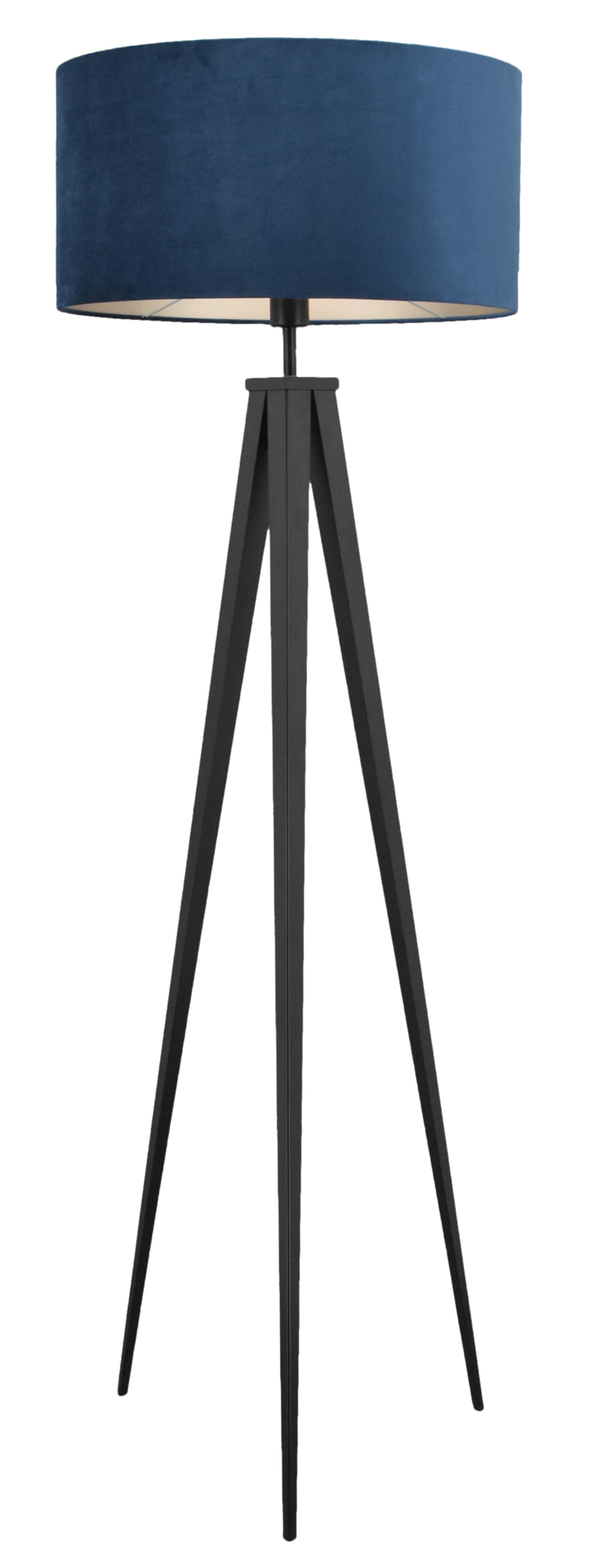 Vloerlamp Denver + kap 50x50x25cm velours Alice blauw