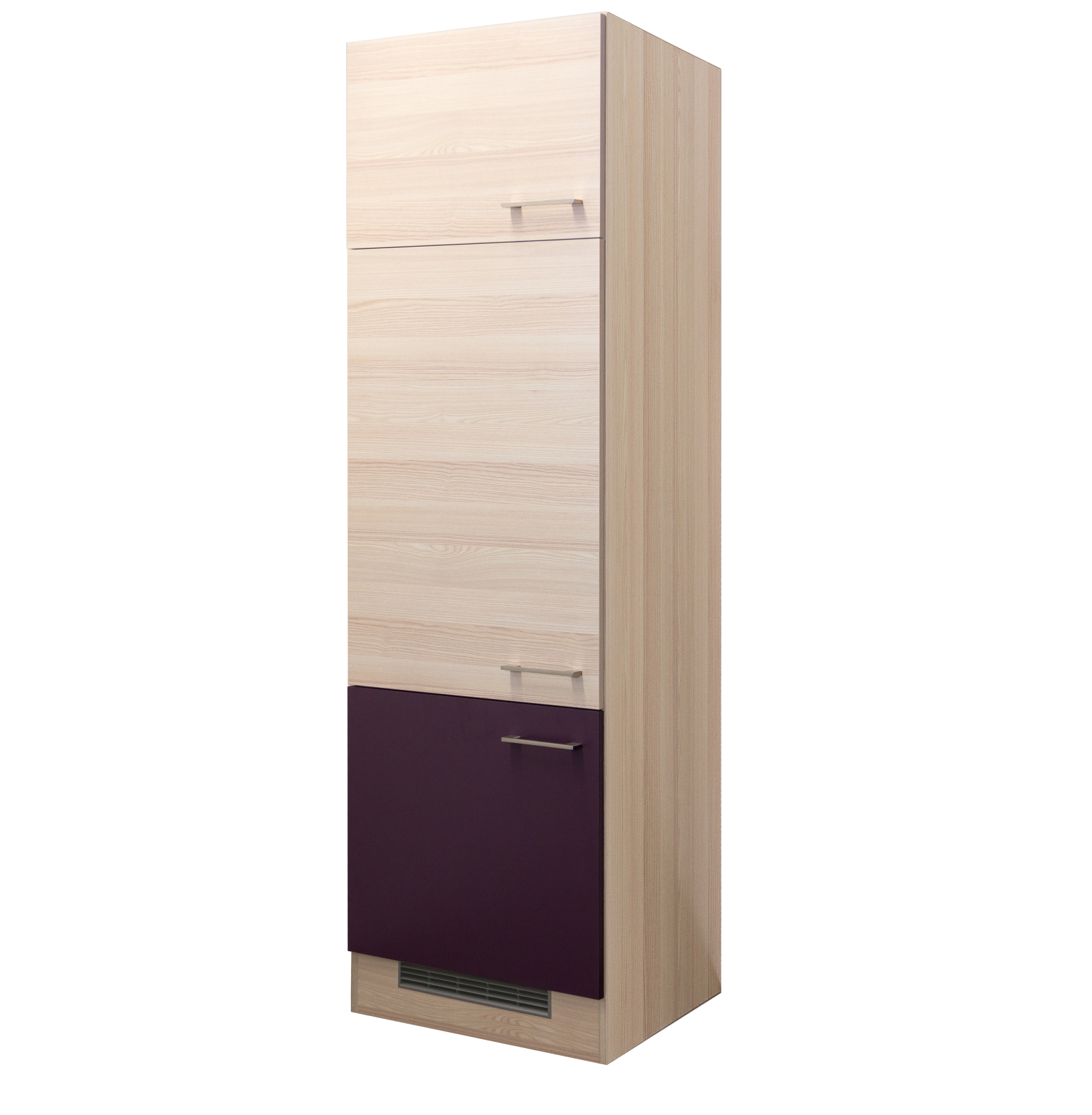 Kühlschrankumbau FOCUS - Akazie - Aubergine - 60 cm