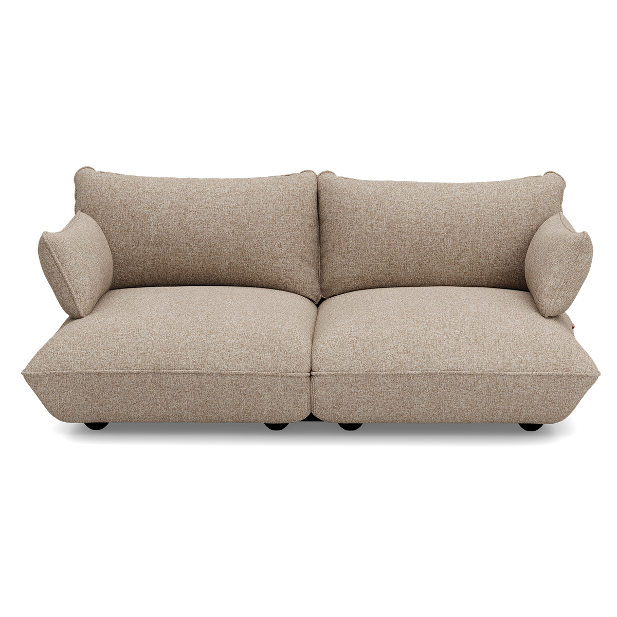2-zitsbank Sumo boucle recycled brown melange