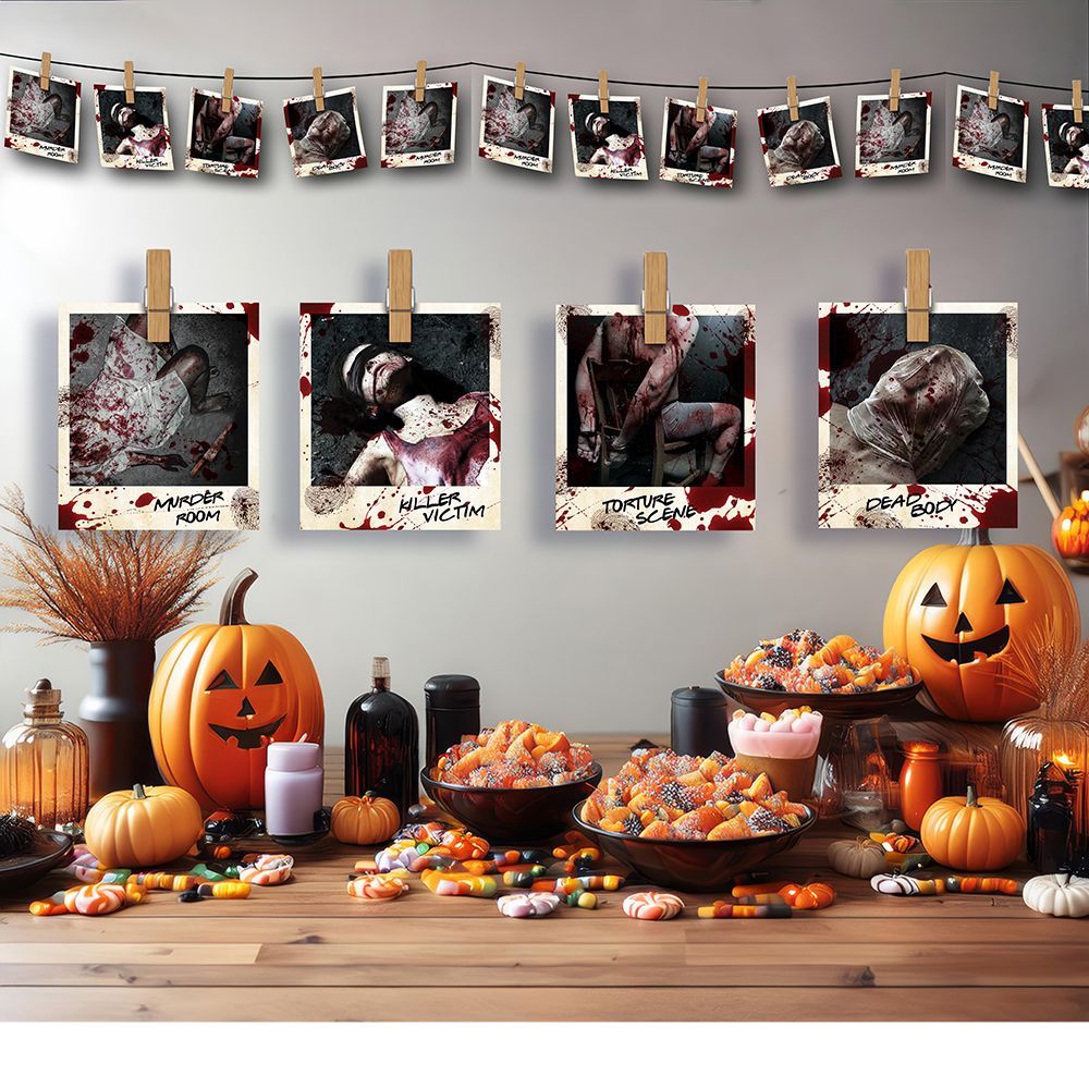 Halloween Slinger Misdaad Foto's 2,74m