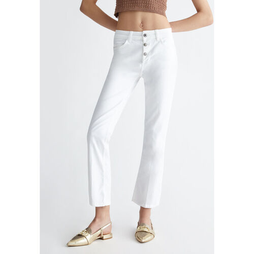 Liu Jo - Vaqueros bootcut tobilleros Blanco