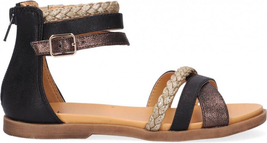Bullboxer ALM013F1S sandalen zwart Meisjes Imitatieleer Meerkleurig 32