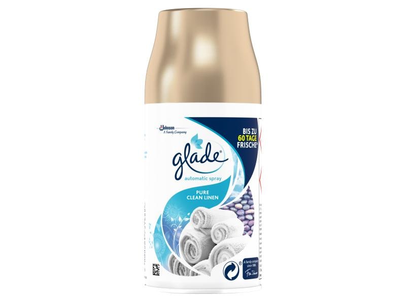 Glade Automatic Spray Pure Clean Linen Nachfüller 269 ml Automatischer Lufterfrischer Nachfüller