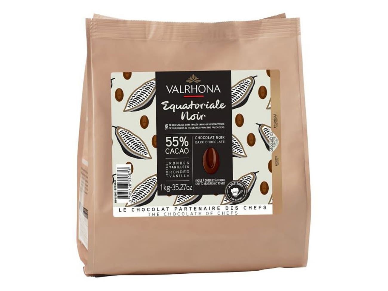 Chocolat noir Equatoriale 55% - 1 kg - Valrhona
