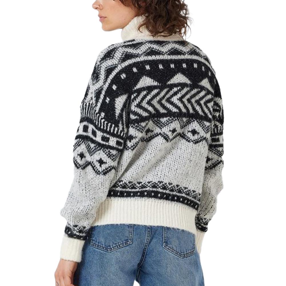 Noisy May Pull Blanc/Noir Femme Noisy May Roll Neck