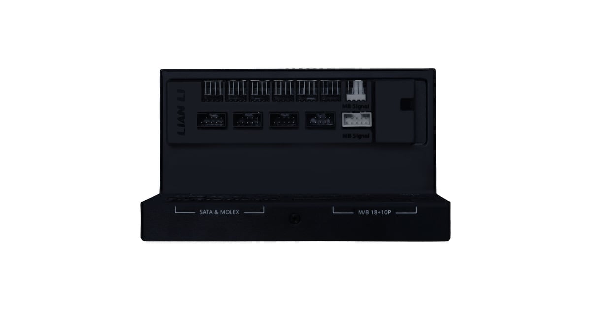 Lian LiEDGE GOLD 1200 modulaire 1200 watt voeding   (Zwart, 1x 12V-2x6, 4x PCIe, 4x USB-header hub)