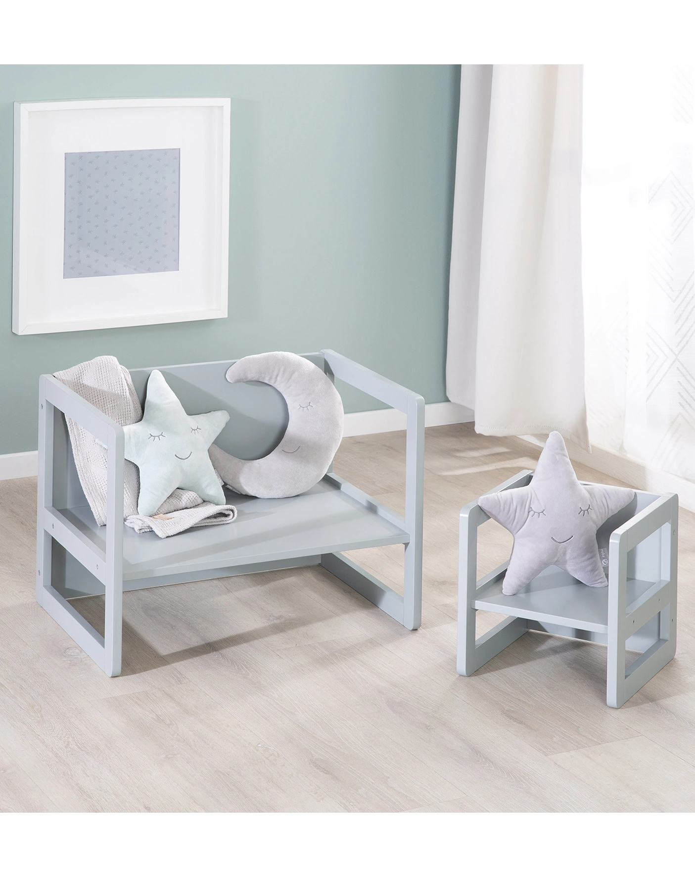 Kindersitzgruppe 3in1 (Farbe: grau)
